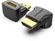 Изображение товара Переходник видео VENTION AIOB0,  HDMI (m)  (Г-образный) -  HDMI (f),  ver 2.0,  GOLD,  черный