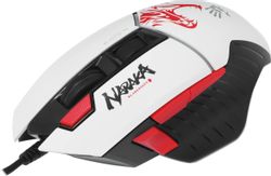 Мышь проводная A4TECH Bloody W95 Max Naraka, USB, белый и рисунок