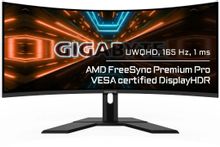 Изображение товара 34" Монитор Gigabyte G34WQC A,  3440x1440,  VA,  144Гц,  2хHDMI,  2хDP,  изогнутый, черный [20vm0-g34wqcabi-3ekr]