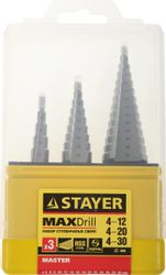 Набор сверл Stayer 29660-4-30-H3,  по металлу
