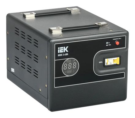 Стабилизатор напряжения IEK Hub,  2.4кВт черный [ivs21-1-003-13]