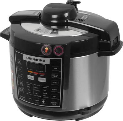 Характеристики Мультиварка Redmond RMC-M110, 900Вт, серебристый/черный ...