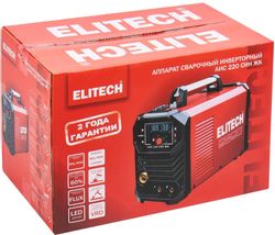 Сварочный полуавтомат Elitech АИС 220 СИН ЖК, инвертор