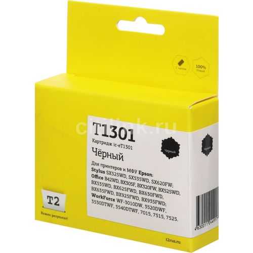 Картридж T2 C13T13014010, T13014010, черный / IC-ET1301