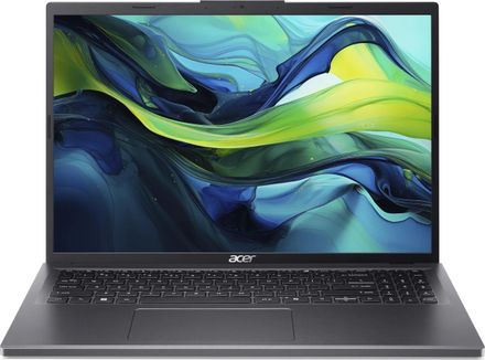 Ноутбук игровой Acer Aspire 16 A16-51GM-57T5, 16", IPS, Intel Core 5 120U 1.4ГГц, 10-ядерный, 8ГБ DDR5, 512ГБ SSD,  NVIDIA GeForce  RTX 2050 - 4 ГБ, без операционной системы,  металлический [nx.kxucd.001]