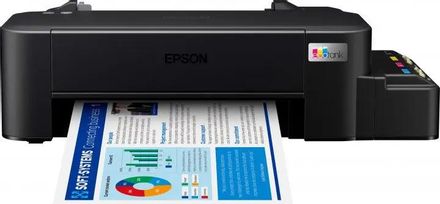 Принтер струйный Epson L121 цветная печать, A4, с СНПЧ, черный [c11cd76414/413/505/504]