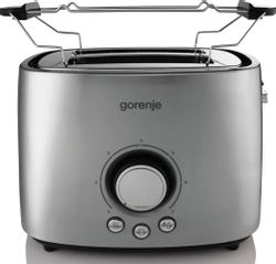Тостер Gorenje T1000E, серебристый/черный