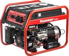 Изображение товара Бензиновый генератор Hammer Flex GN4000E, 220/12 В, 3.5кВт