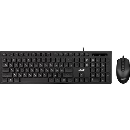 Комплект (клавиатура+мышь) Acer OCC504, USB, проводной, черный [zl.acc11.00m]