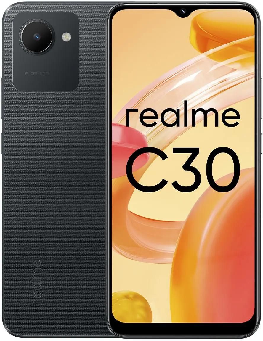 Смартфон REALME C30 2/32Gb, черный – купить в Ситилинк | 1801170