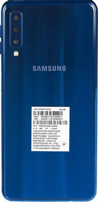 Смартфон Samsung Galaxy A7 (2018) 64Gb, SM-A750F, синий – купить в