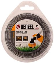 Изображение товара Леска для садовых триммеров DENZEL 96185 2.4мм 15м