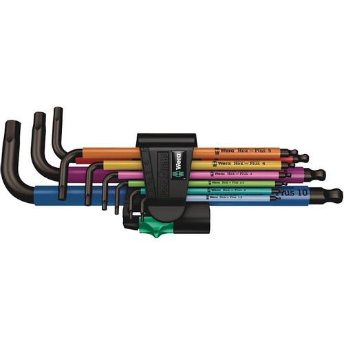 Набор ключей WERA 950/9 Hex-Plus Multicolour BlackLaser 1 [we-022089]