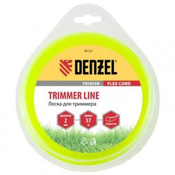 Леска для садовых триммеров DENZEL 96122, 2мм, 57м