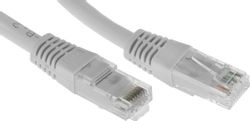 Патч-корд LanMaster вилка RJ-45, вилка RJ-45, кат.6, ПВХ, 3м, серый