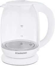 Характеристики Чайник электрический StarWind SKG4215, 2200Вт, белый ...