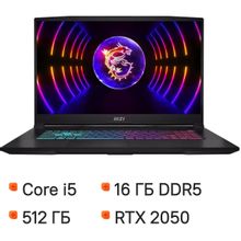 Изображение товара Игровой ноутбук MSI Katana 17 B13UCX-1428XRU 17.3 IPS 16ГБ SSD RTX 2050