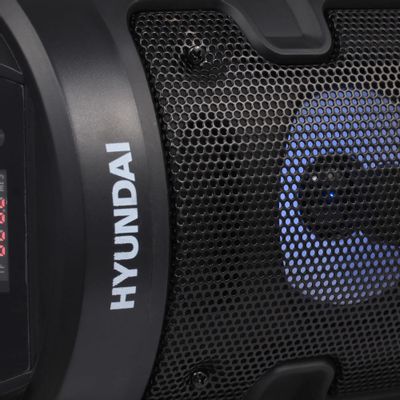Музыкальный центр Hyundai H-MC160, 50Вт, с караоке, Bluetooth, FM, USB,  SD/MMC, черный, – купить в Ситилинк | 1098376