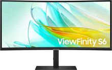 Изображение товара 34" Монитор Samsung ViewFinity S6 S34C650UAIXCI,  3440x1440,  VA,  100Гц,  1хHDMI,  1хDP,  изогнутый, черный [ls34c650uaixci]