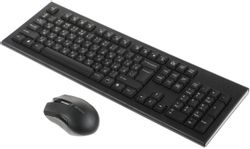 Комплект (клавиатура+мышь) A4TECH 3000NS, черный