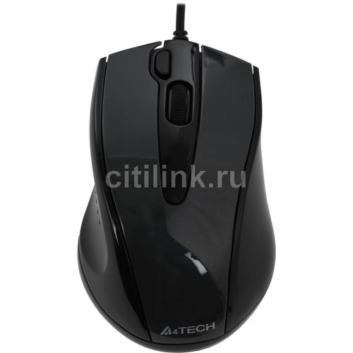 Мышь проводная A4TECH V-Track Padless N-500FS, оптическая, USB, 1200dpi, черный