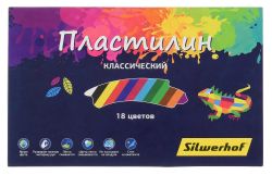 Пластилин Silwerhof Цветландия 956151-18, 18 цветов, 360грамм, картонная коробка