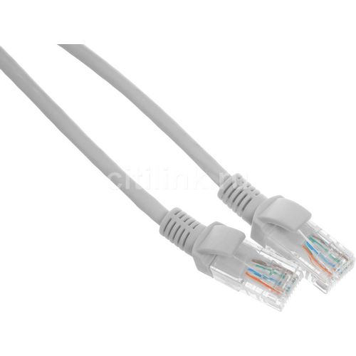 Патч-корд NTSS NTSS-PC-UTP-RJ45-5e-1.5-LSZH-GY, вилка RJ-45, вилка RJ-45, кат.5E, LSZH, 1.5м, серый