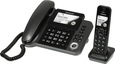 Радиотелефон Panasonic KX-TGF310RUM, серый металлик – купить в Ситилинк ...