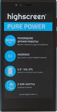 Смартфон Highscreen Pure Power, синий – купить в Ситилинк | 392277