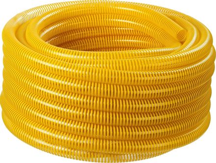 Шланг Зубр 40327-38-30, 1 1/2", 30м, напорно-всасывающий, желтый