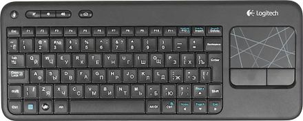 Клавиатура Logitech K400,  USB, Радиоканал, черный [920-003130]