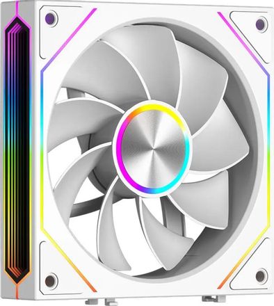Вентилятор PCCOOLER F3 X120R Reverse, 120мм, 4-pin, 1800об/мин, 15 - 28.4 дБ, ARGB, белый, Ret [f3x12r-bkac112-gl]
