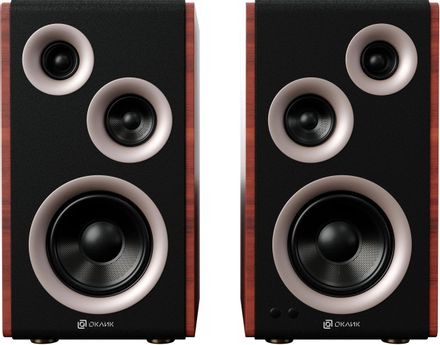 Колонки Bluetooth Oklick OK-117 BT,  2.0,  черный [1193274]