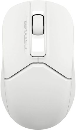 Мышь беспроводная A4TECH Fstyler FB12S, Bluetooth/Радио, оптическая, USB, 1200dpi, белый [fb12s usb white]