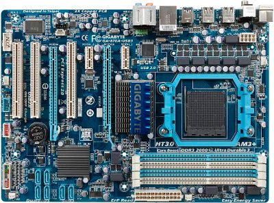 Gigabyte GA 870A USB3 SocketAM3 AMD 870 ATX Ret 633166