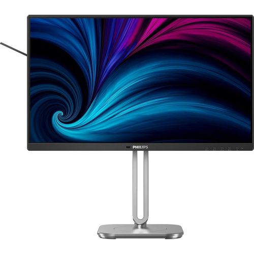 23.8" Монитор Philips 24B2U4301, 1920x1080, IPS, 120Гц, 1хHDMI, 1хDP, черный и серебристый