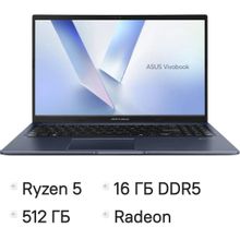 Изображение товара Ноутбук ASUS Vivobook 15 M1502NAQ-BQ067 15.6 IPS AMD Ryzen 5 16ГБ SSD без ОС