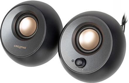 Колонки Creative Pebble V2 MF1695,  2.0,  черный [51mf1695aa000]