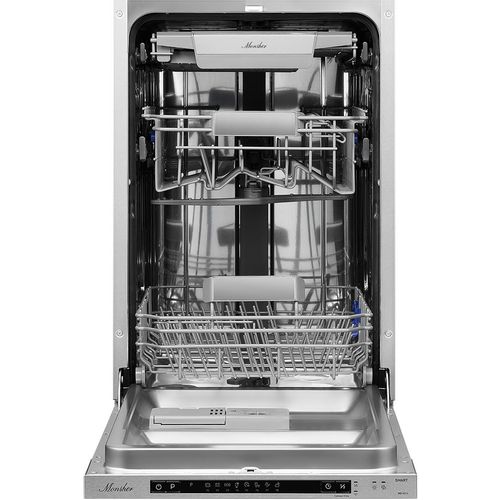 Встраиваемая посудомоечная машина MONSHER Hi-tech MD 4515, узкая, ширина 45см, полновстраиваемая, загрузка 10 комплектов