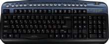 Характеристики Клавиатура Oklick 320M черный/синий PS/2+USB Multimedia ...