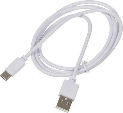 Кабель Digma USB Type-C (m) -  USB (m),  1.2м,  2A,  белый [type-c-1.2m-wh]