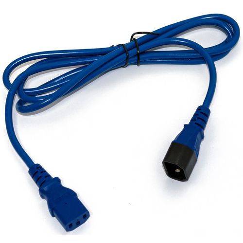 Шнур питания Lanmaster (LAN-PP13/14-1.0-BL) C13-С14 проводник.:3×0.75мм2 1м 220В 10А синий