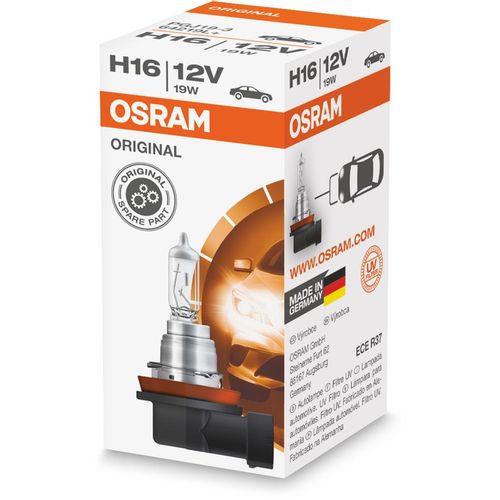 Лампа автомобильная галогенная Osram 64219L+, H16, 12В, 19Вт, 1шт