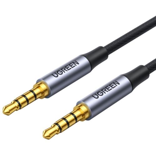 Кабель аудио UGREEN AV183, Jack 3.5 (f) - Jack 3.5 (f), 3м, черный [20785]