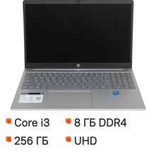 Изображение товара Ноутбук HP 15-fd0131wm 15.6 IPS Intel Core i3 8ГБ SSD Windows 11 серебристый