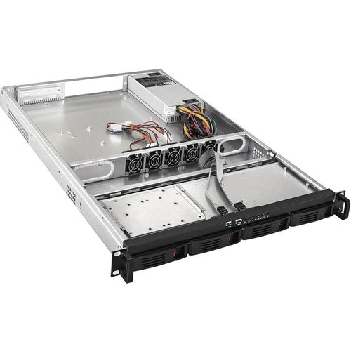 Корпус для сервера монтируемый в стойку EXEGATE Pro 660-HS04/1U-300ADS, 1U, 300 Вт, черный [ex265516rus]