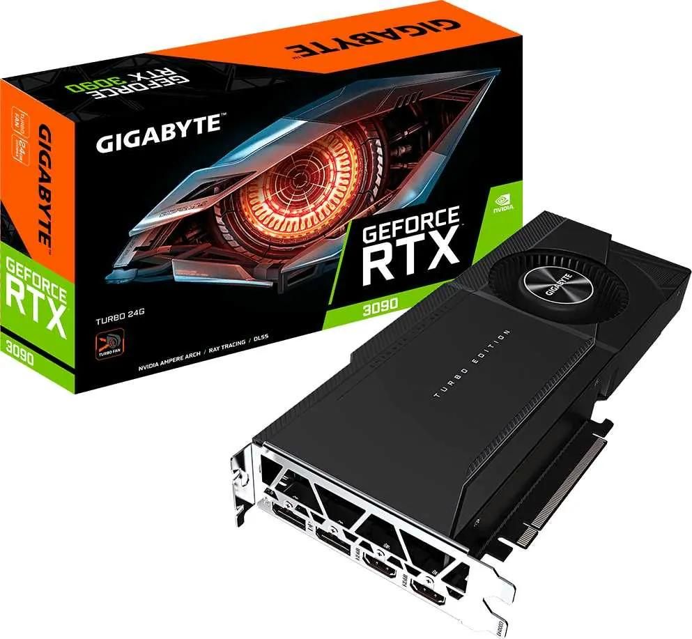 み*い様 GIGABYTE GEFORCE RTX 3090 24GB Gigabyte NVIDIA GeForce RTX 3090 GV-N3090TURBO-24GD 24ГБ GDDR6X