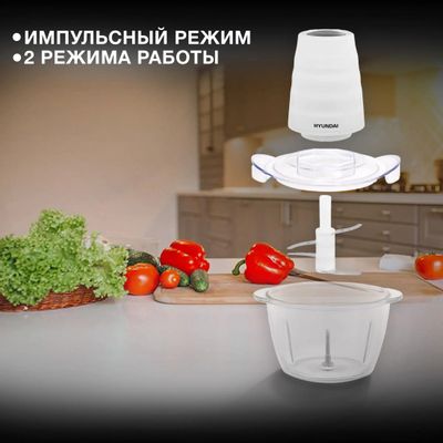 Измельчитель электрический Hyundai HYC-G2110 1л. 200Вт белый – купить в ...