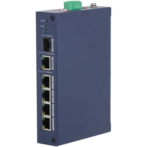 Коммутатор Dahua DH-CHS4106-4ET, управляемый, 5 RJ-45, 10/100/1000 Мбит/с