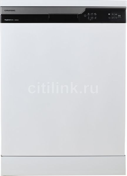 Myčka nádobí GRUNDIG GNFP4551W, plnohodnotná, stojací, 59.8 cm, náplň 15 sad, bílá